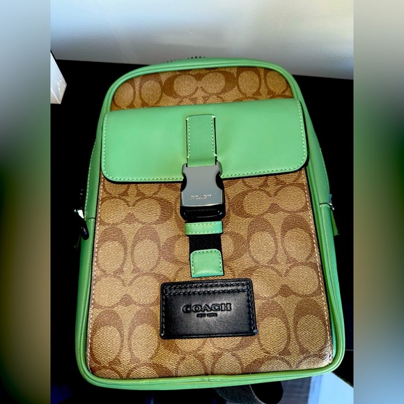 Coach | Bags | Coach Track Pack In Colorblock Signature Canvas Like New ...